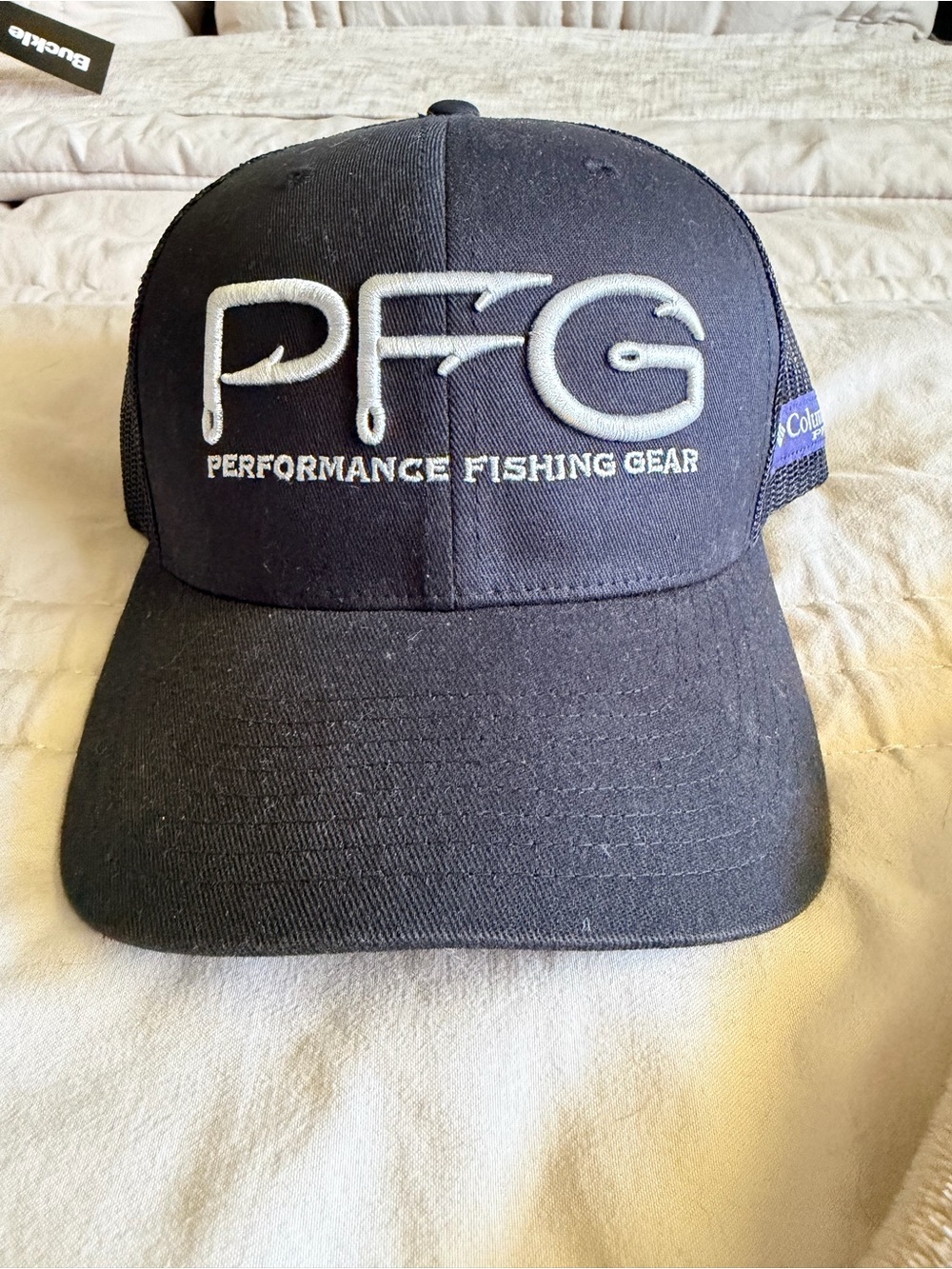 Columbia PFG Performance Fishing Gear Embroidered Trucker Hat - Black